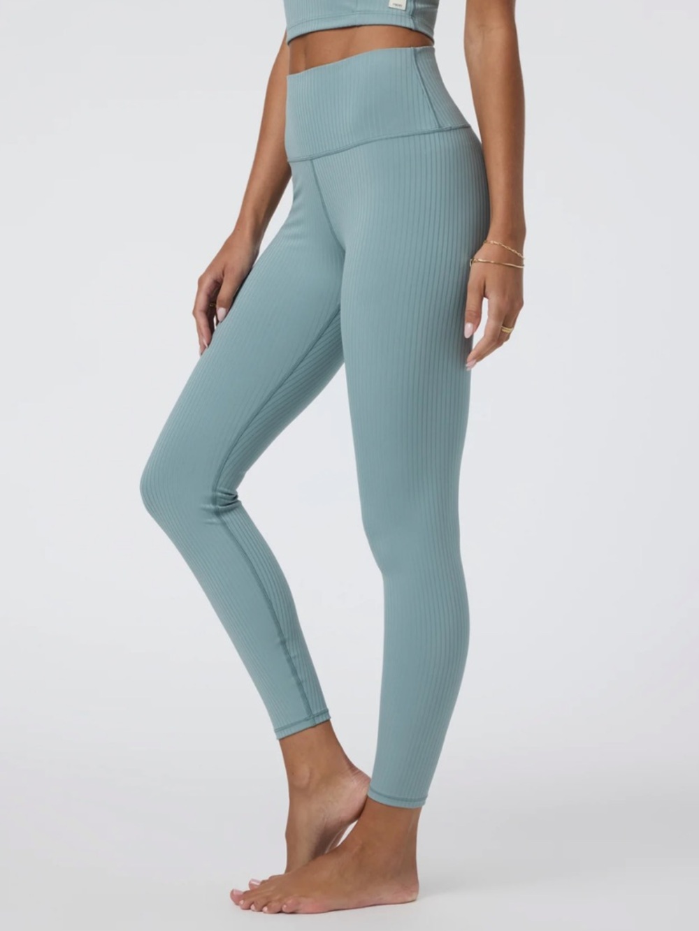 Vuori Inversion Rib Legging Mist Color XS - Picture 5 of 8